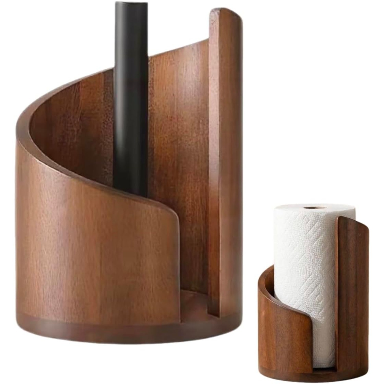 Commercial Kitchen Towels - Natural Wood Kitchen Paper Towel Holder