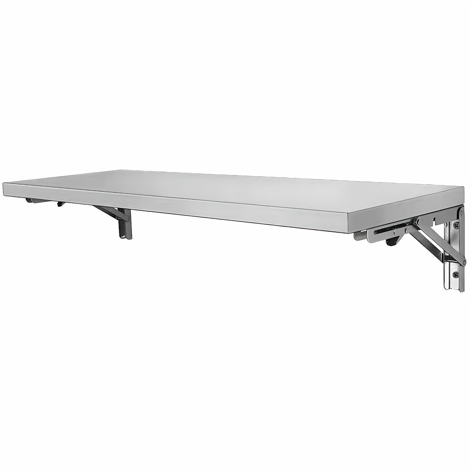Commercial Kitchen Installation - Stainless Steel Wall Mounted Folding Table