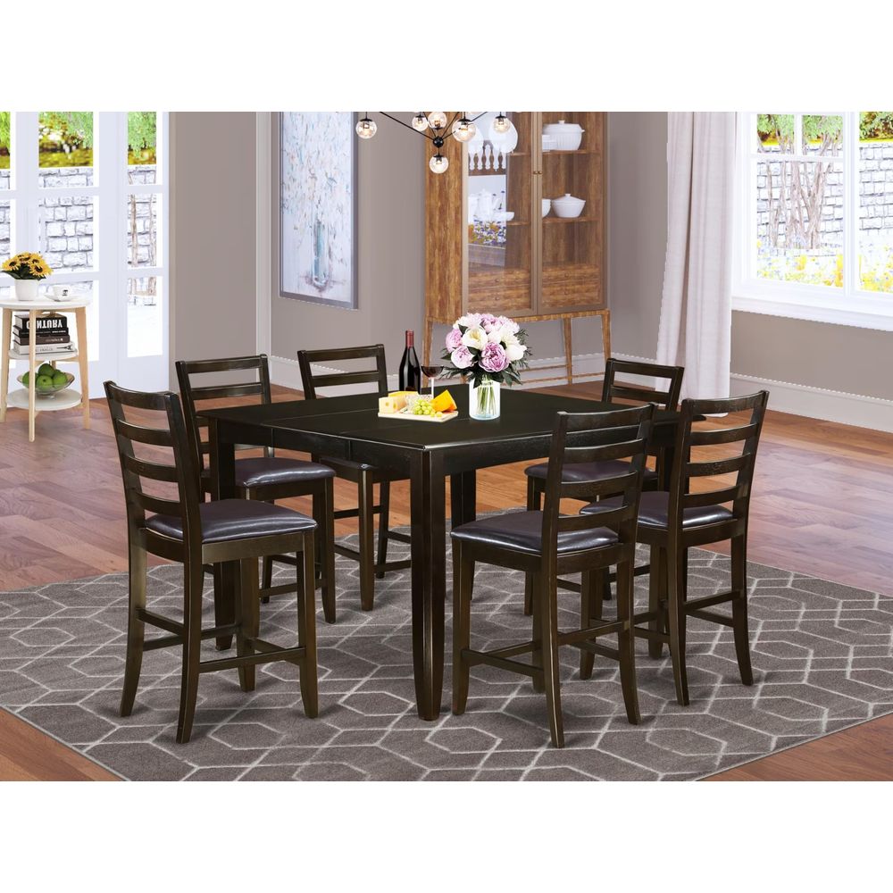 Commercial Kitchen And Bar - FAIR7CAPLC 7 Piece Counter Height Dining