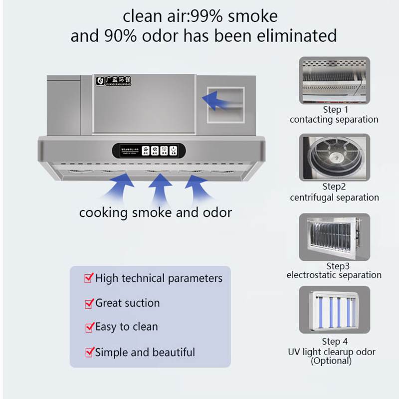 Smart Range Hood with ESP  for - مراجعة Commercial Kitchen Range Hood وسعره