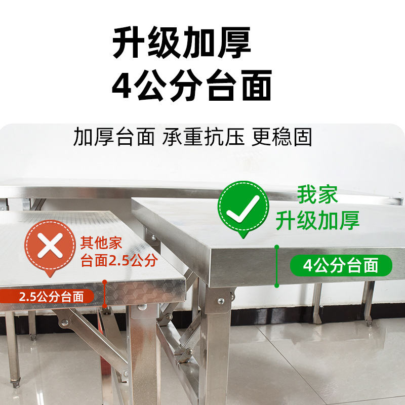 Stainless steel folding table  - مراجعة Commercial Kitchen Rental وسعره