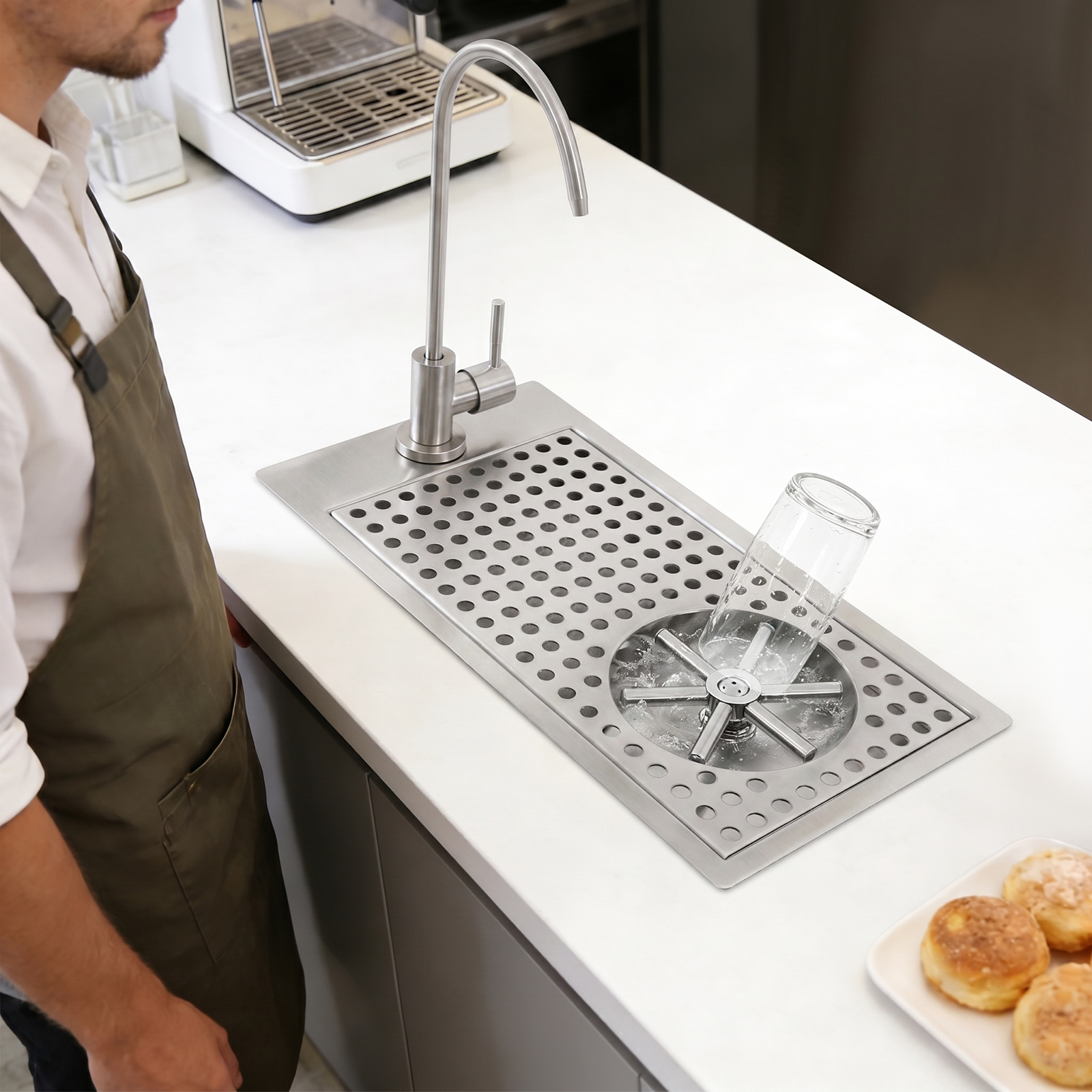 Commercial 304 Stainless Steel - مراجعة Commercial Kitchen Installation وسعره