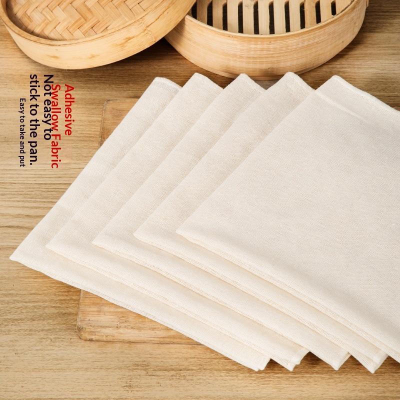 3Pcs Pure Round Cotton Steamer - مراجعة Commercial Kitchen Towels وسعره