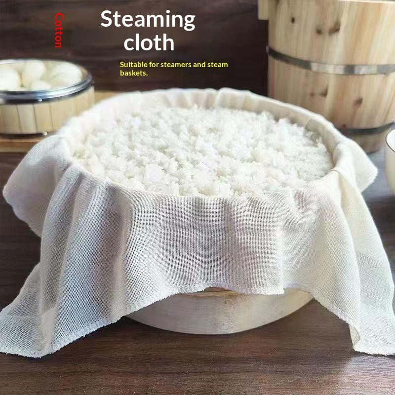 3Pcs Pure Round Cotton Steamer - مراجعة Commercial Kitchen Towels وسعره