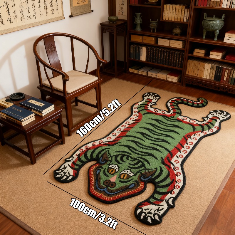 VIKAMA Tiger Pattern Rug Non-s - مراجعة Commercial Dishwasher Table وسعره