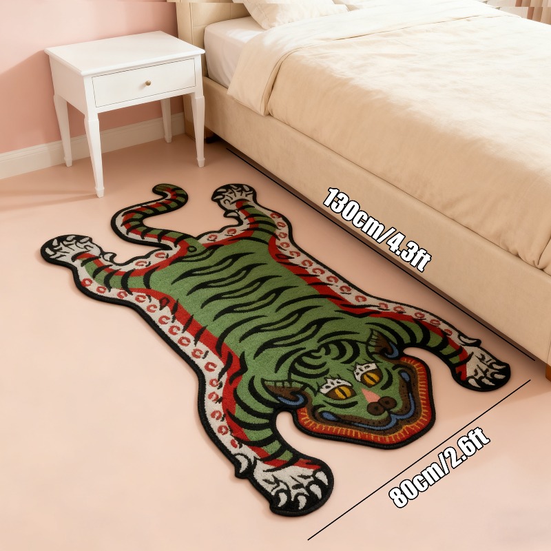 VIKAMA Tiger Pattern Rug Non-s - مراجعة Commercial Dishwasher Table وسعره