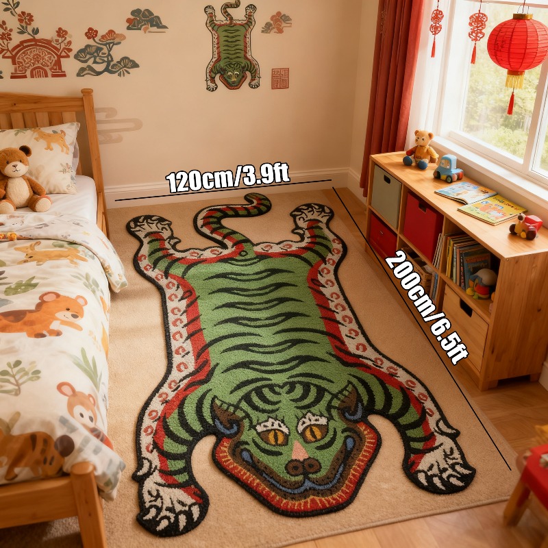 VIKAMA Tiger Pattern Rug Non-s - مراجعة Commercial Dishwasher Table وسعره