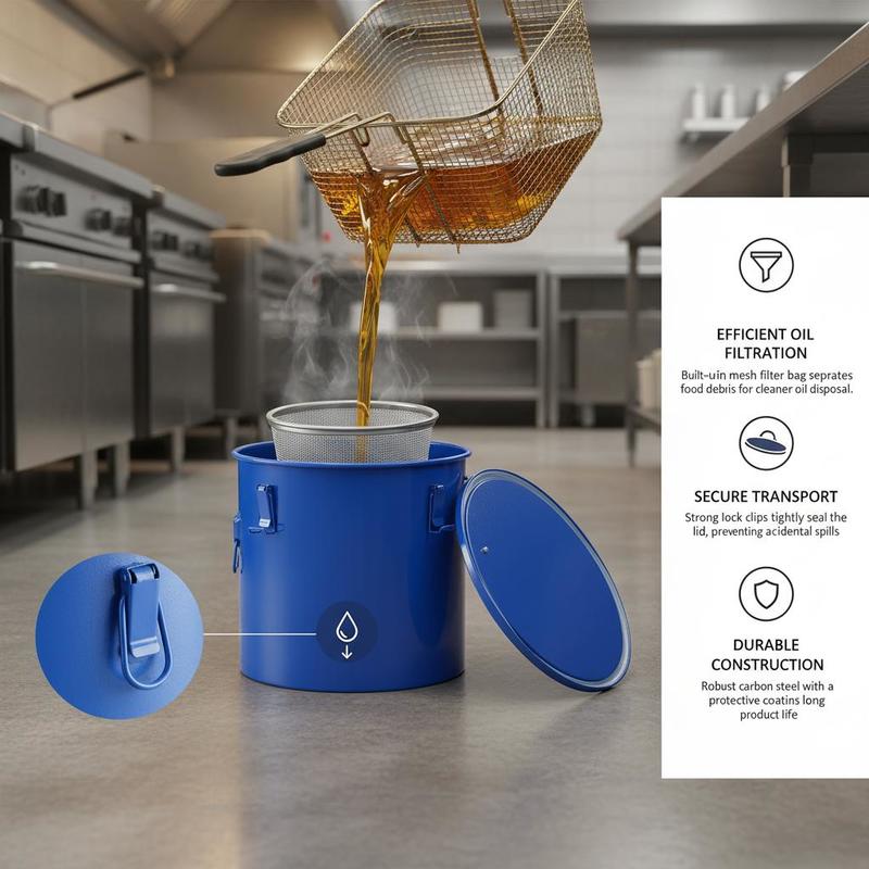 Carbon Steel Oil Disposal Cont - مراجعة Commercial Kitchen Oil Disposal وسعره
