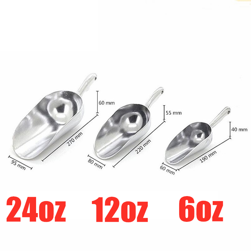 6oz/12oz/24oz Aluminum Ice Sco - مراجعة Commercial Kitchen And Bar وسعره