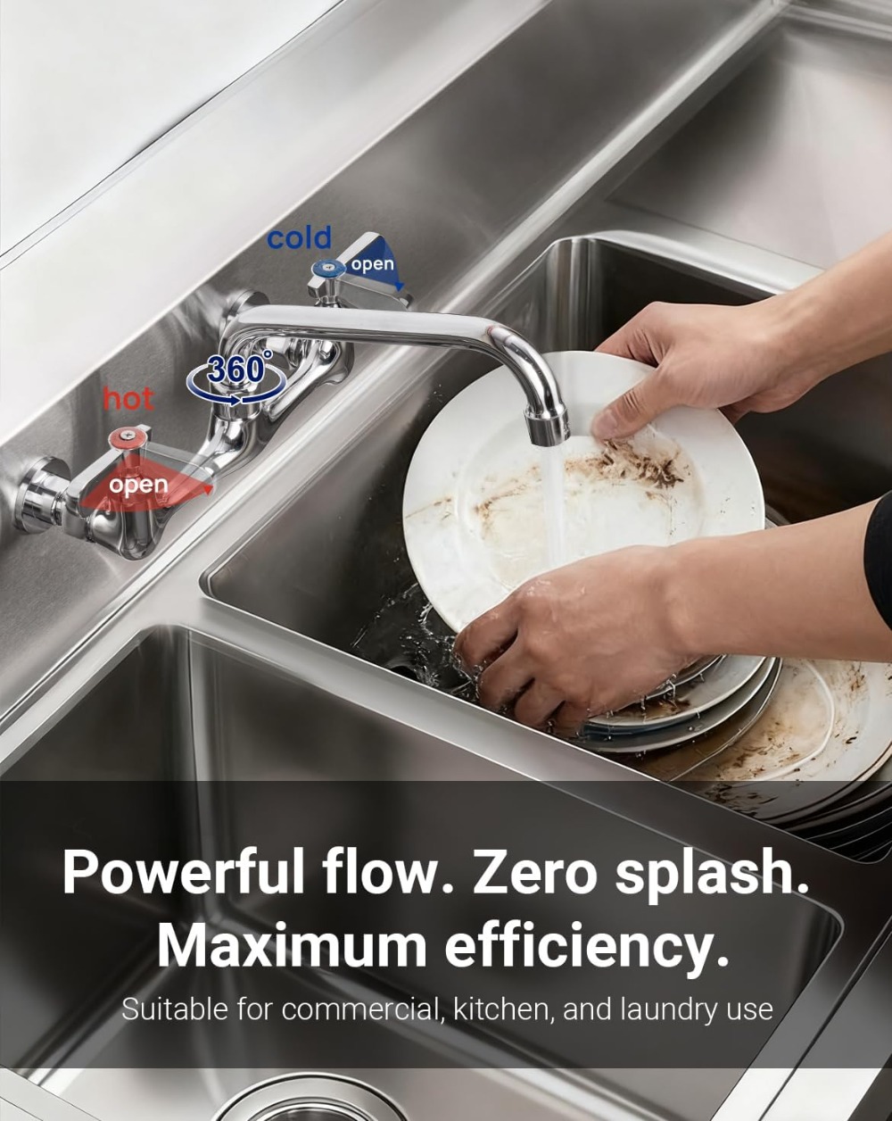 Leak-Free Commercial Sink Fauc - مراجعة Commercial Kitchen Walls وسعره