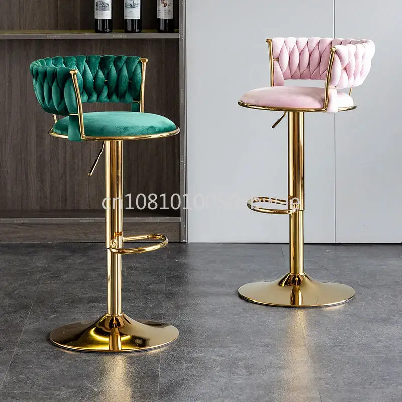 Modern Velvet Bar Stools Swive - مراجعة Commercial Kitchen And Bar وسعره