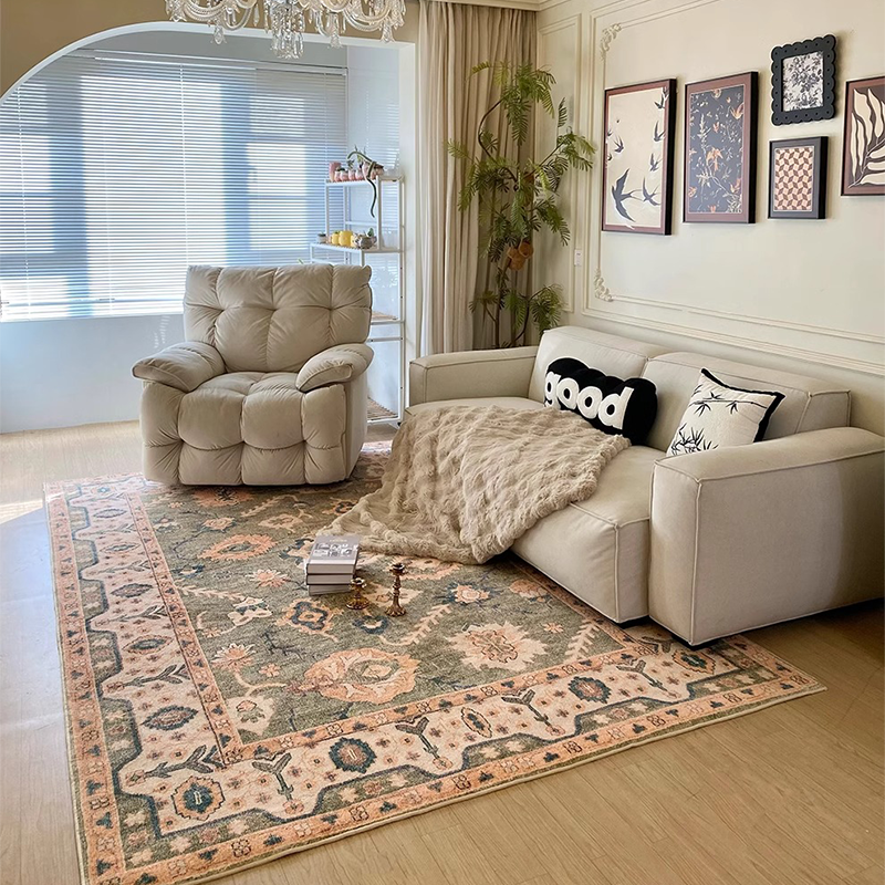 Retro Living Room Carpet Frenc - مراجعة Commercial Dishwasher Table وسعره