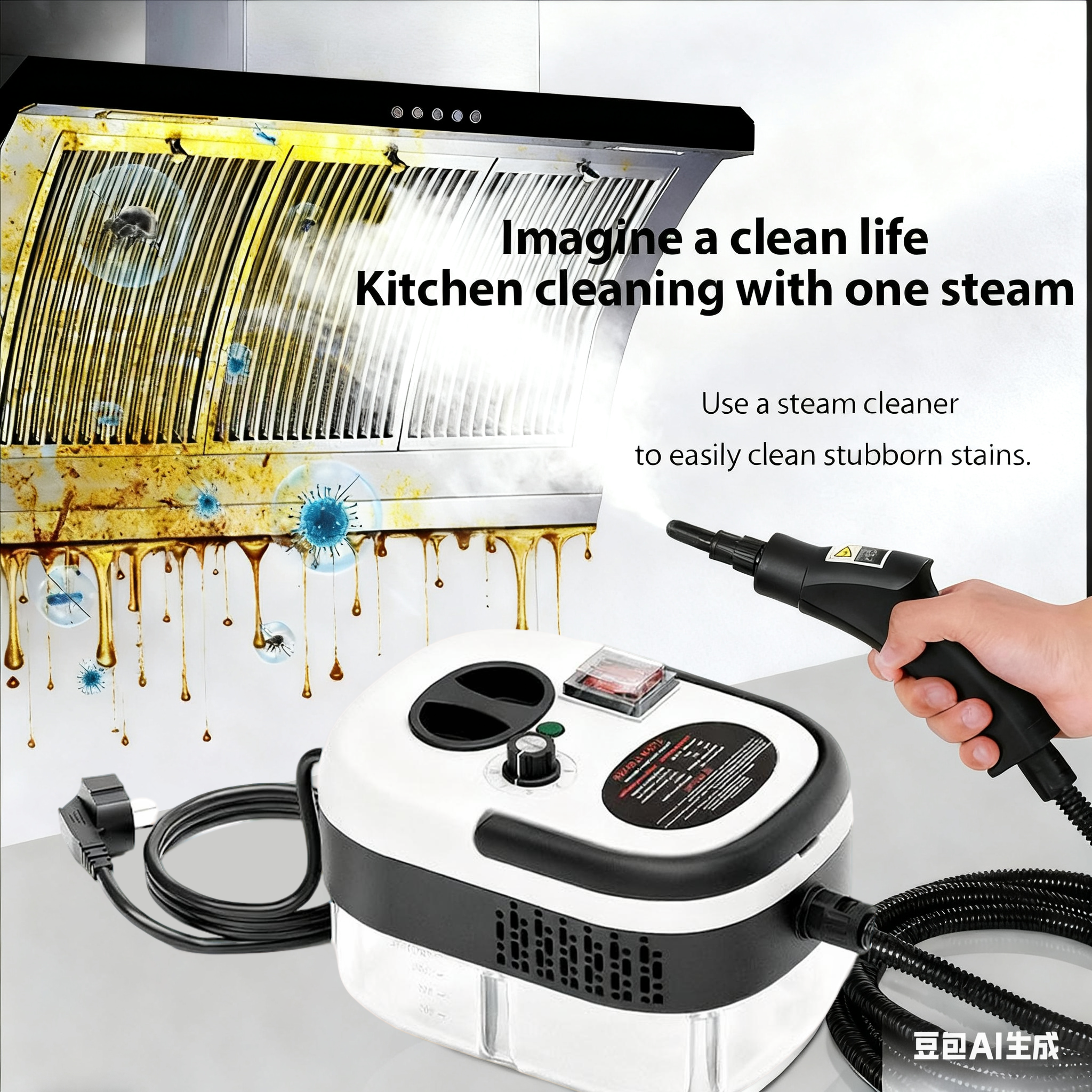 Kitchen oil stains Steam Clean - مراجعة Commercial Kitchen Air Conditioner وسعره
