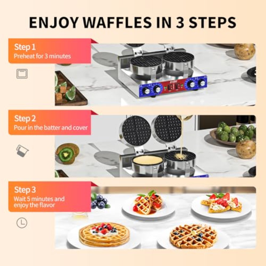Commercial waffle maker for re - مراجعة Waffle Maker Commercial وسعره
