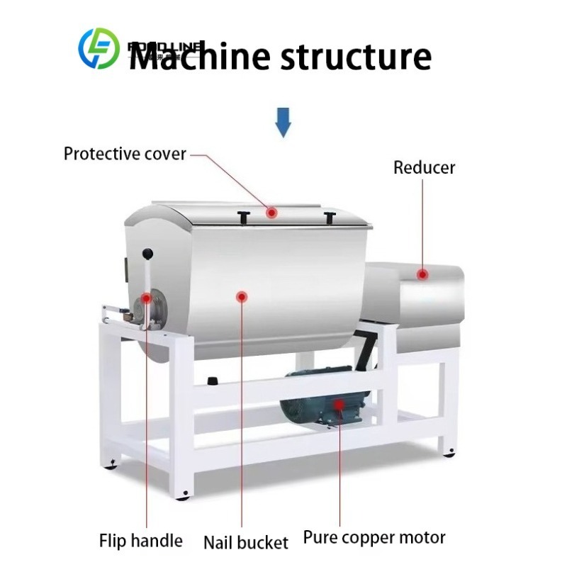 Customized Large Capacity Indu - مراجعة Dough Mixer Machine وسعره