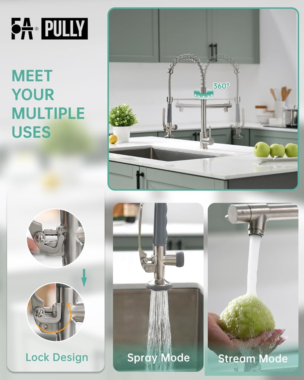 Commercial Pull Down Kitchen S - مراجعة Commercial Kitchen Sprayer وسعره