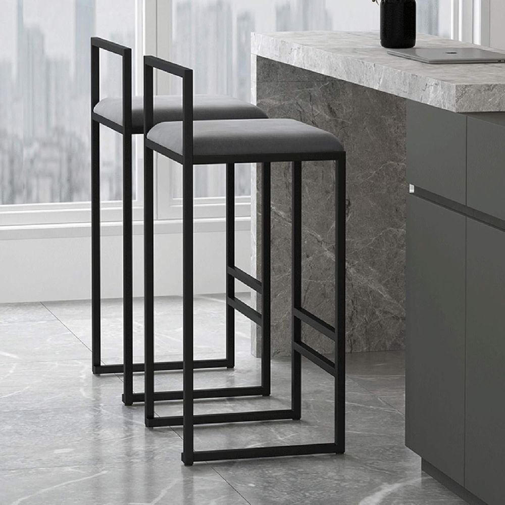 Stylish Velvet Square Seat Bar - مراجعة Commercial Kitchen And Bar وسعره