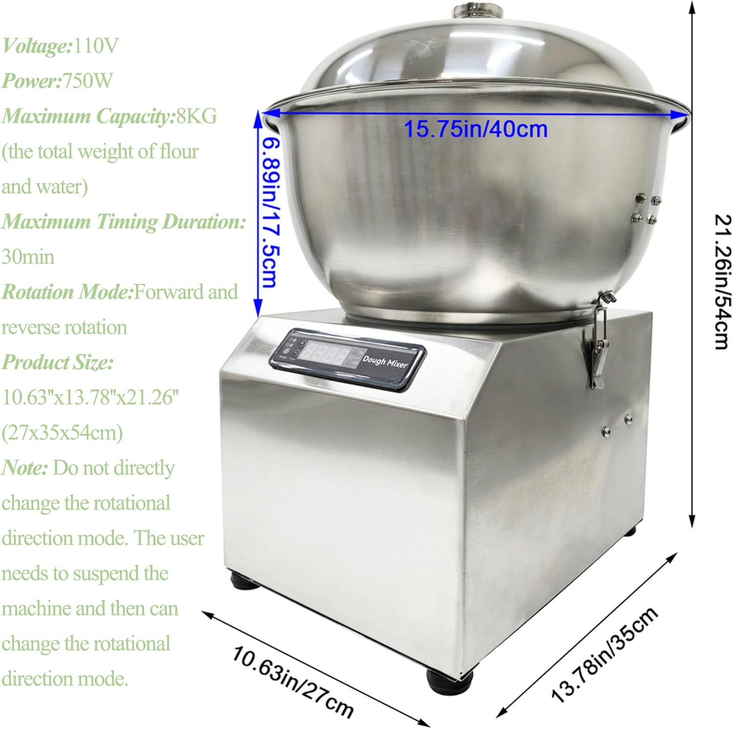 Dough Mixer Dual Function Stai - مراجعة Dough Mixer Machine وسعره