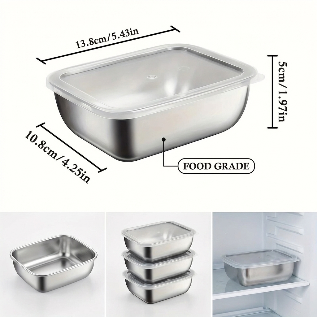 5PCS Stainless Steel Food Stor - مراجعة Commercial Kitchen Supplies وسعره