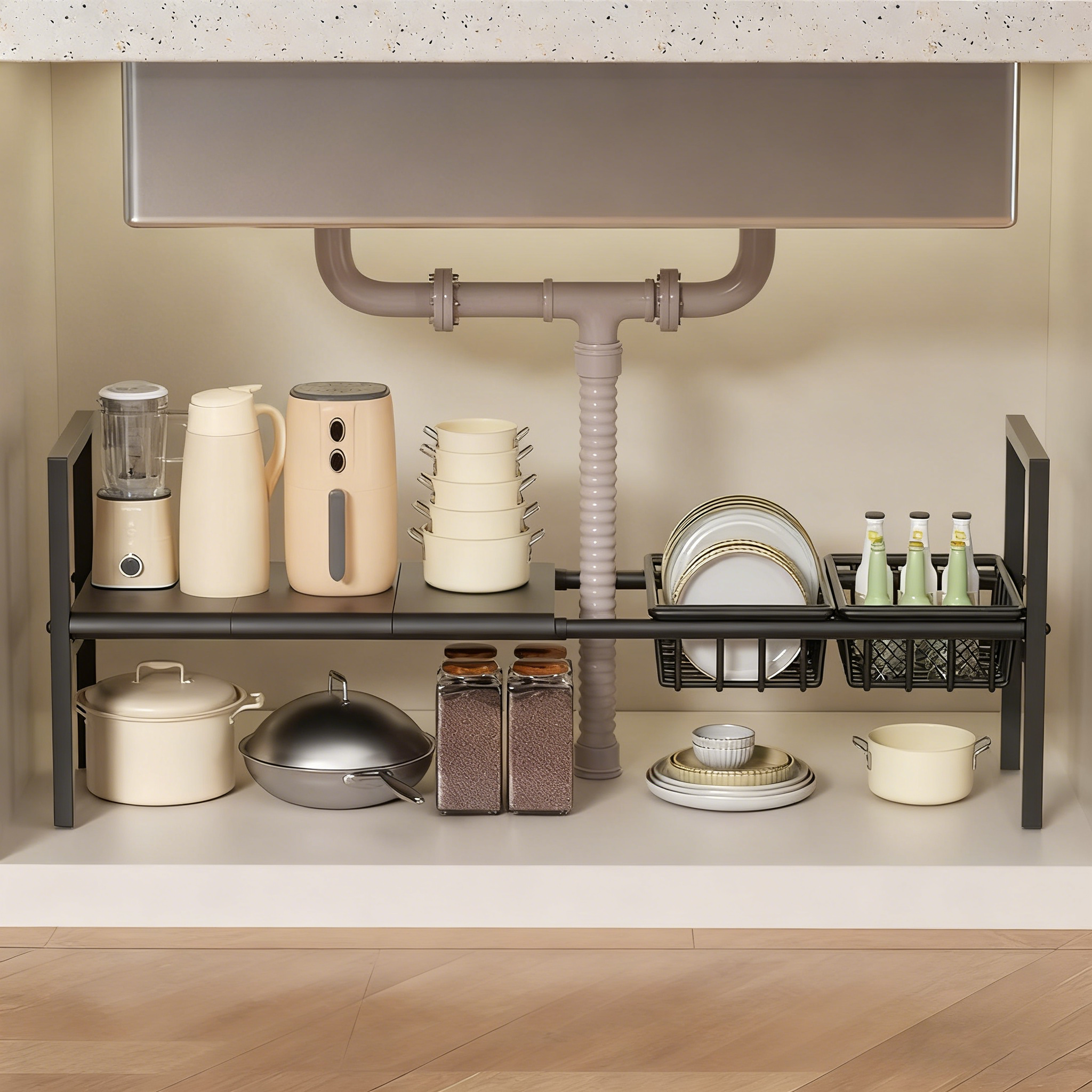 Under-Sink Kitchen Storage Rac - مراجعة Commercial Kitchen Supplies وسعره