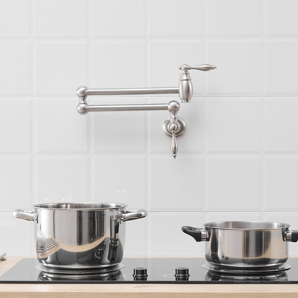 Pot Filler,Wall Mount Commerci - مراجعة Commercial Kitchen Walls وسعره