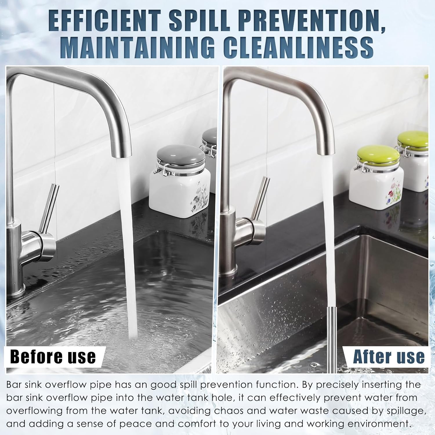 4 Pcs Universa Bar Sink Overfl - مراجعة Commercial Kitchen And Bar وسعره