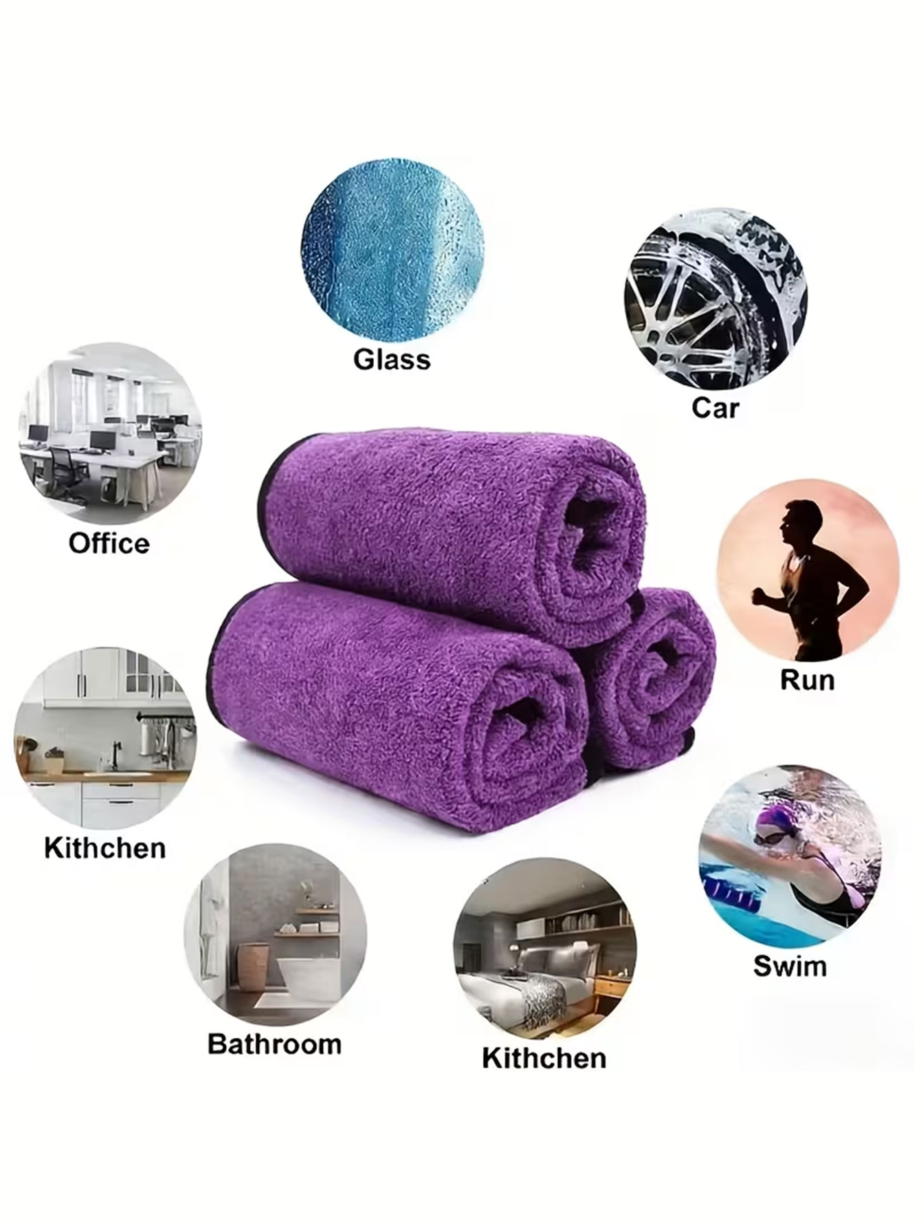 10-Pack Double-Sided Coral Vel - مراجعة Commercial Kitchen Towels وسعره