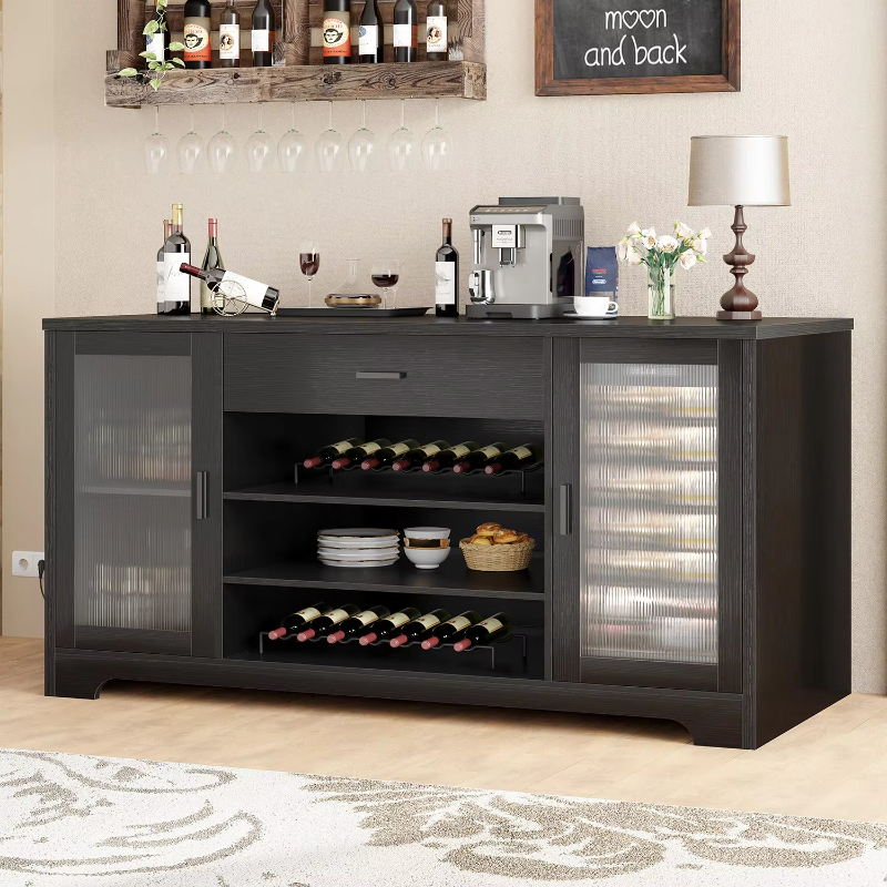 Wooden wine family bar cabinet - مراجعة Commercial Kitchen And Bar وسعره