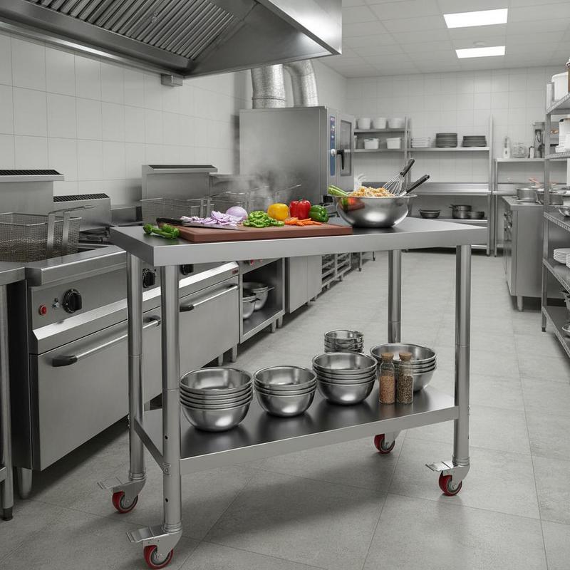 Work table 762 x 457.2 x 863.6 - مراجعة Commercial Kitchen And Bar وسعره