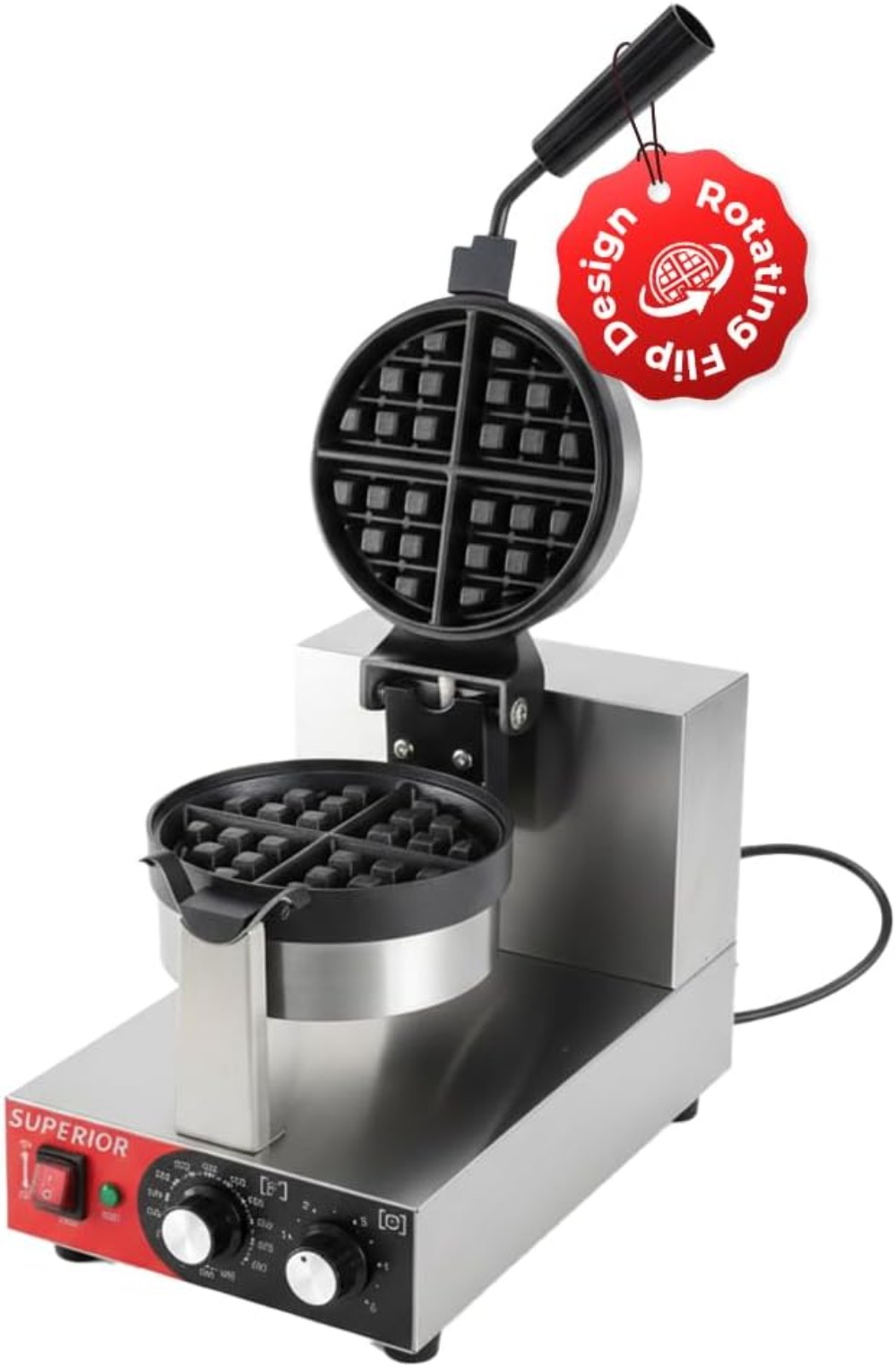 2400W Commercial Belgian Waffl - مراجعة Waffle Maker Commercial وسعره