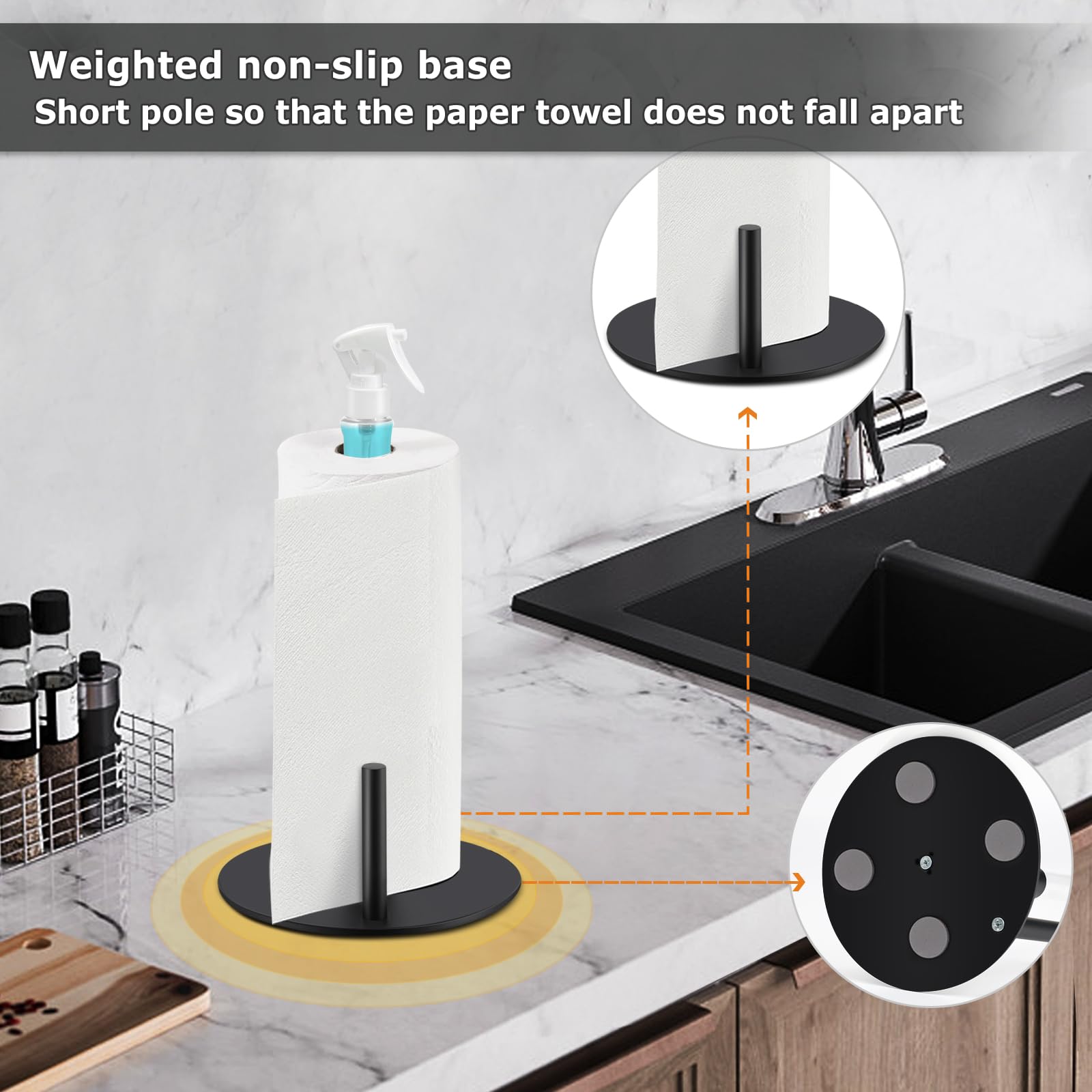 Paper Towel Holder with Spray  - مراجعة Commercial Kitchen Towels وسعره