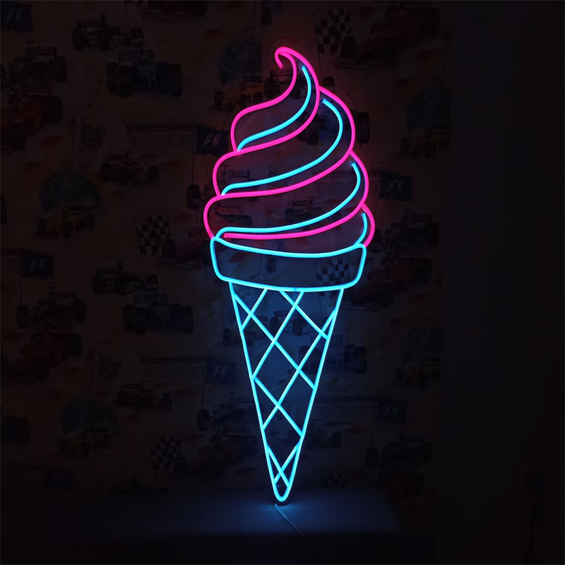 Ice Cream LED Neon Light | Wal - مراجعة Commercial Kitchen Walls وسعره
