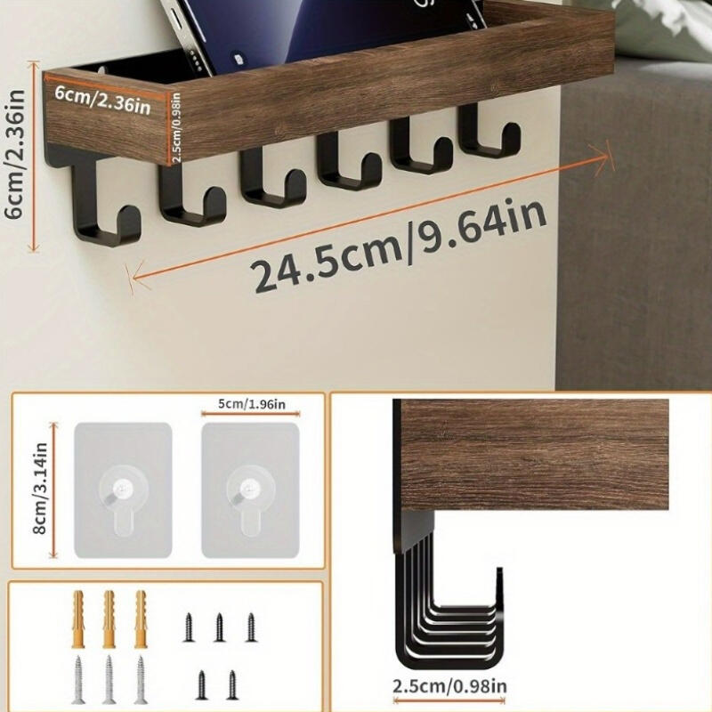 1Pack Modern Wooden Wall Mount - مراجعة Commercial Kitchen Walls وسعره