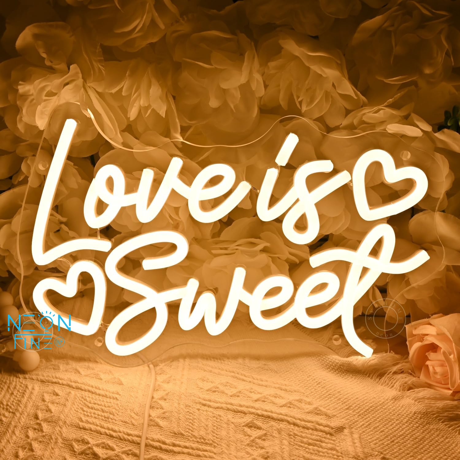Love Is Sweet Neon Light Sign  - مراجعة Commercial Kitchen Walls وسعره