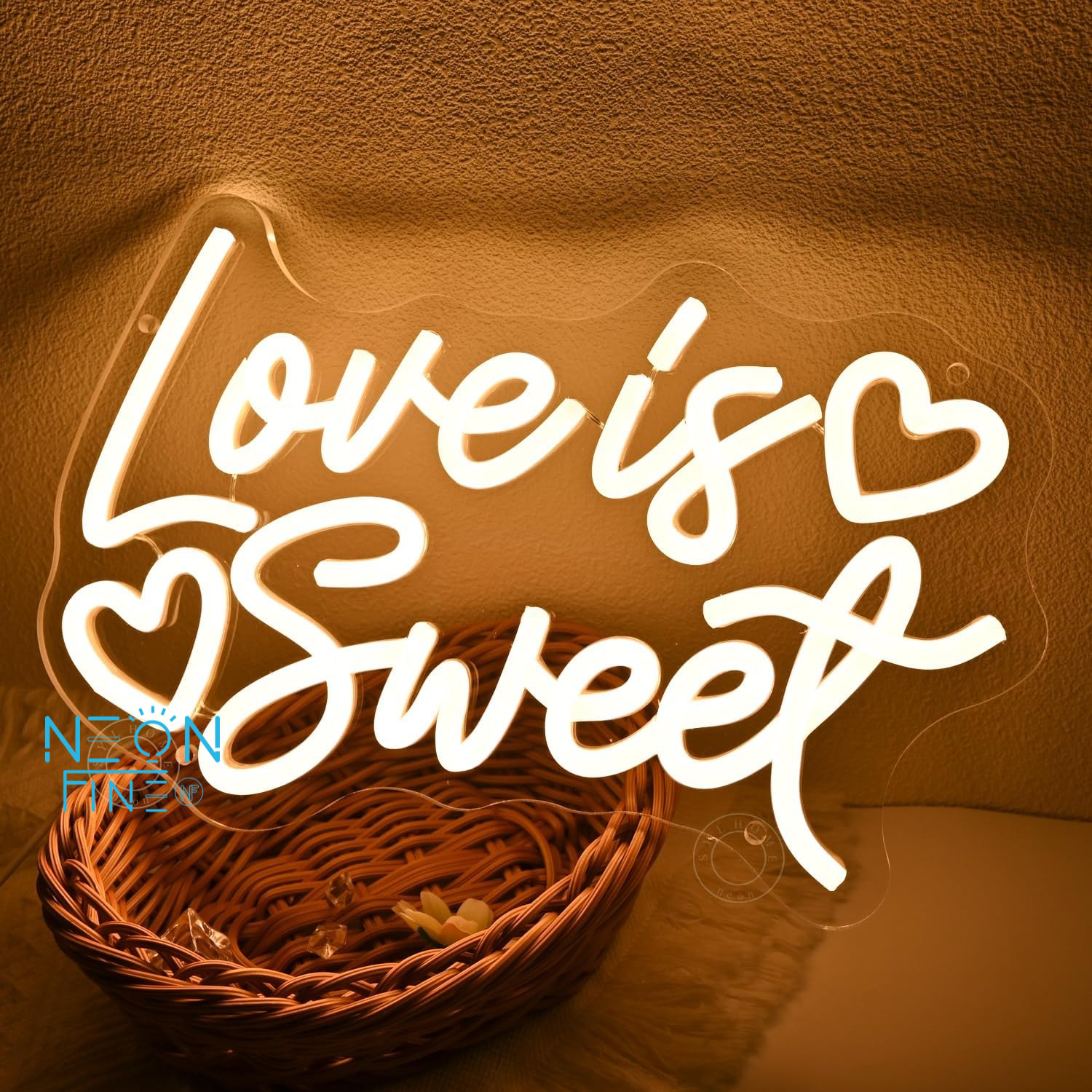 Love Is Sweet Neon Light Sign  - مراجعة Commercial Kitchen Walls وسعره