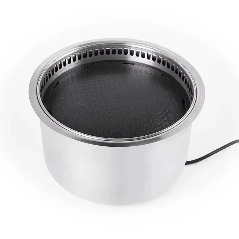 New Commercial 1500W Round Ele - مراجعة Commercial Kitchen Installation وسعره