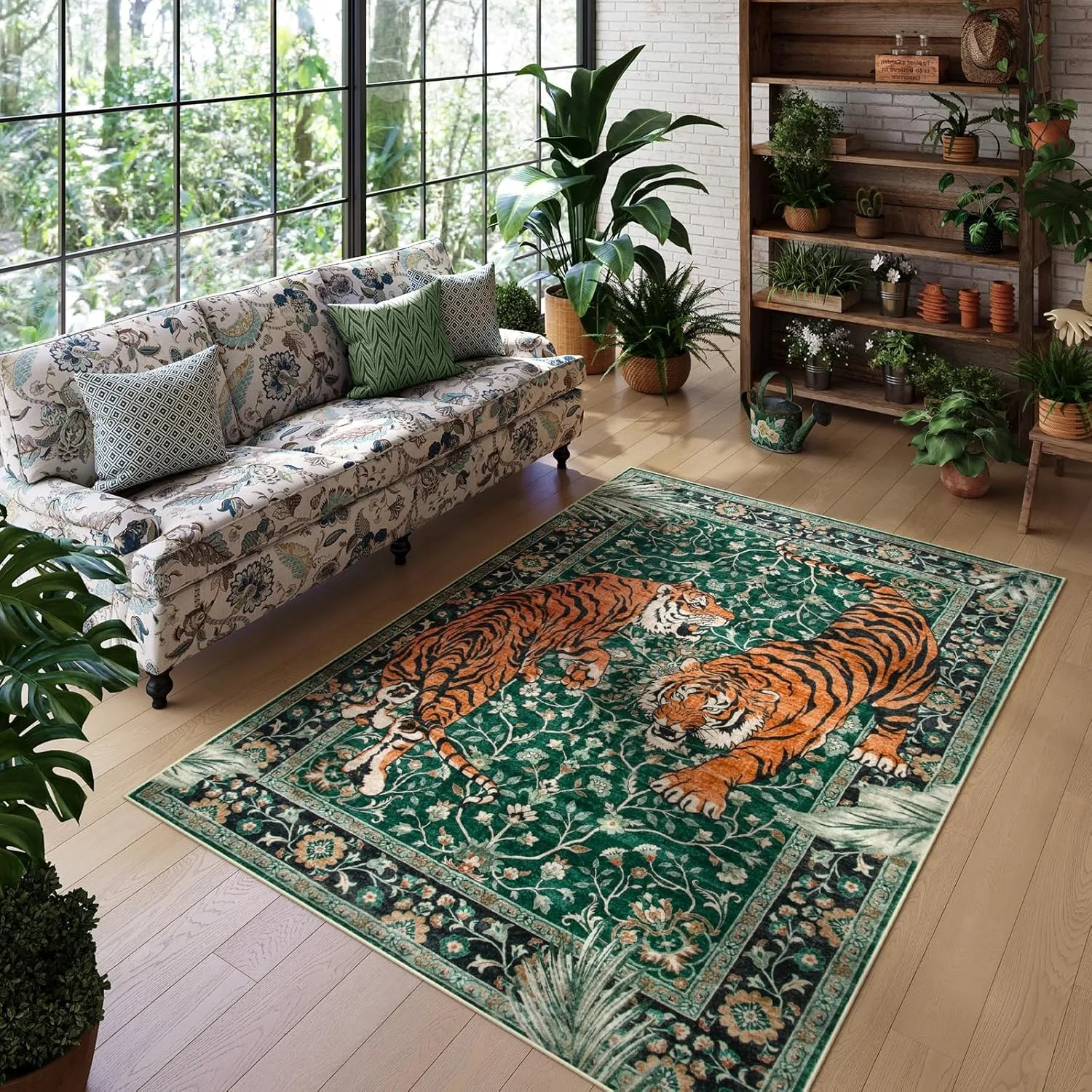 Jungle Tiger Rug for Living Ro - مراجعة Commercial Dishwasher Table وسعره