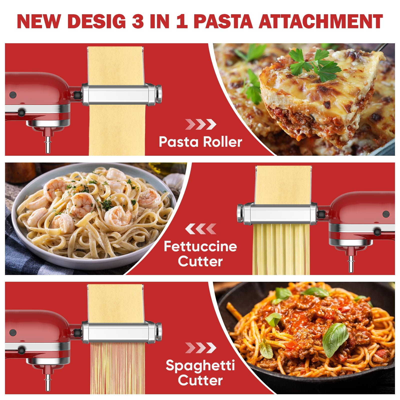 Gvode 3 in 1 Pasta Attachment  - مراجعة Commercial Kitchen Supplies وسعره
