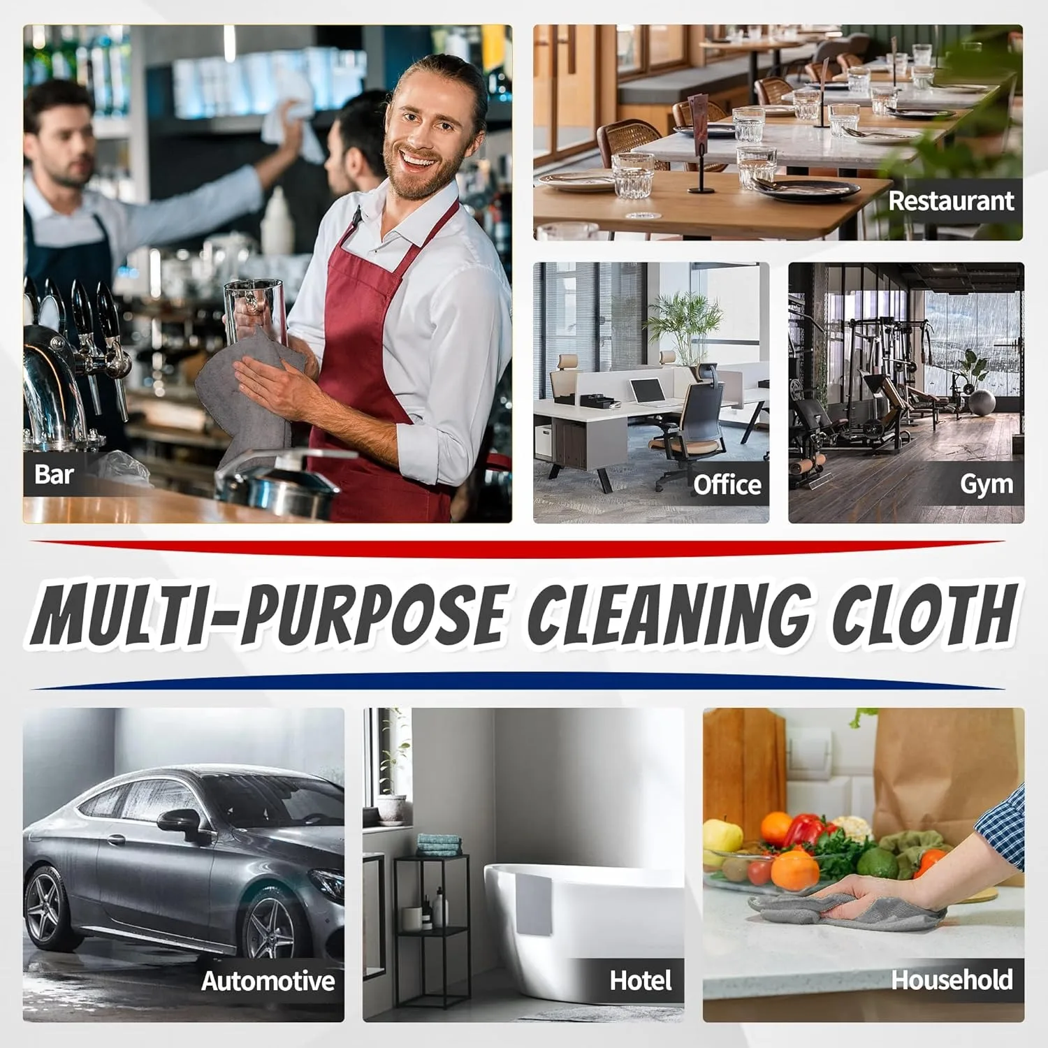 1/50pcs Microfiber Cleaning Cl - مراجعة Commercial Kitchen Towels وسعره