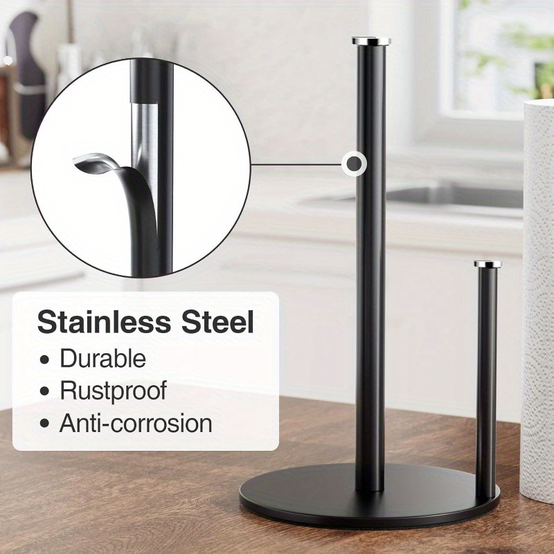 Paper Towel Holder Black, Prem - مراجعة Commercial Kitchen Towels وسعره