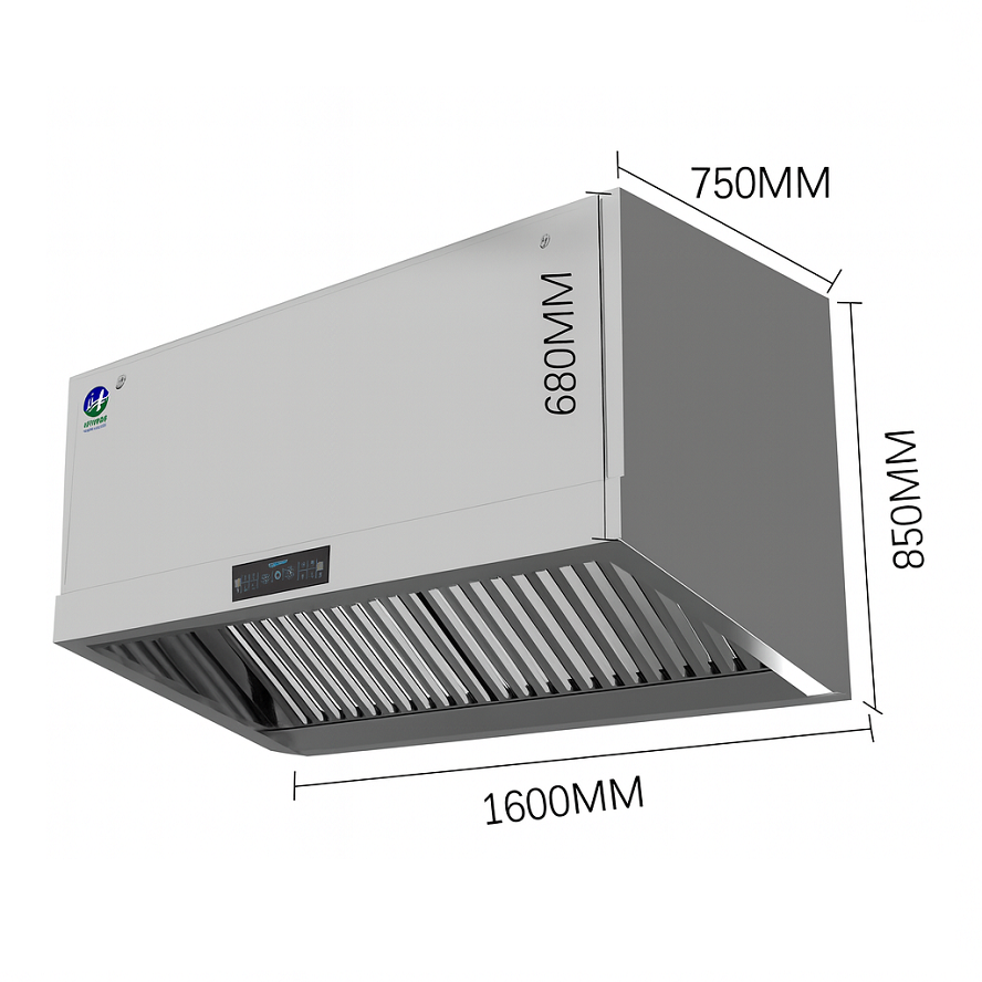 Stainless Steel Smart Range Ho - مراجعة Commercial Kitchen Range Hood وسعره