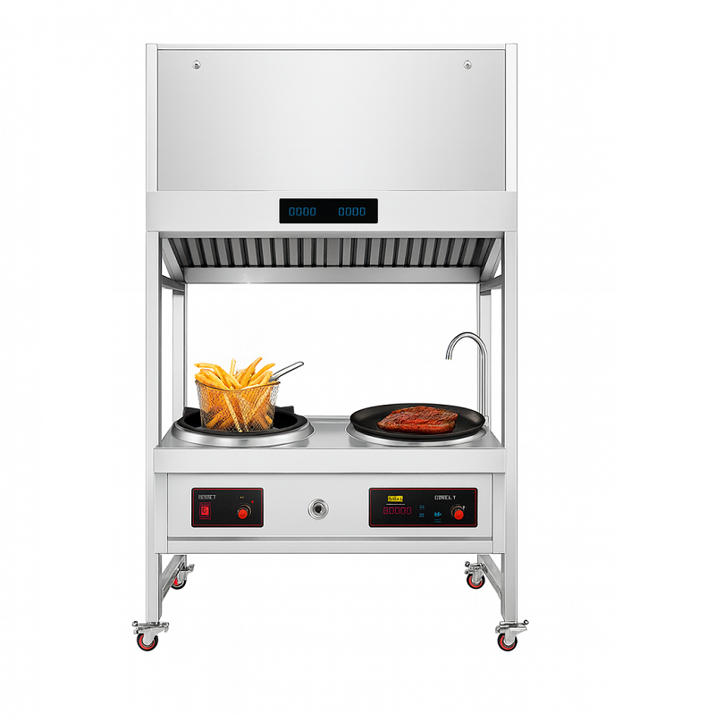 Stainless Steel Smart Range Ho - مراجعة Commercial Kitchen Range Hood وسعره