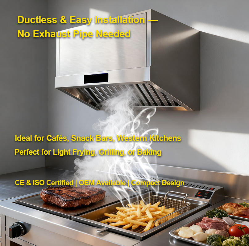 Stainless Steel Smart Range Ho - مراجعة Commercial Kitchen Range Hood وسعره